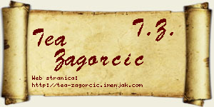 Tea Zagorčić vizit kartica